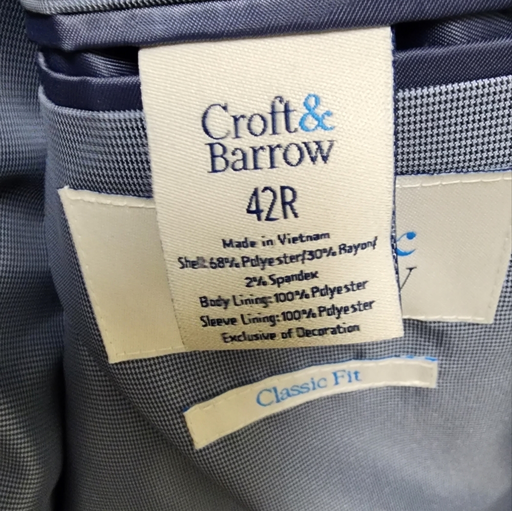 Croft and Barrow mens suit jacket - Picture 5 of 5